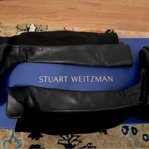 Stuart Weitzman City Stitch Over the Knee Boots - Black - Like Brand New